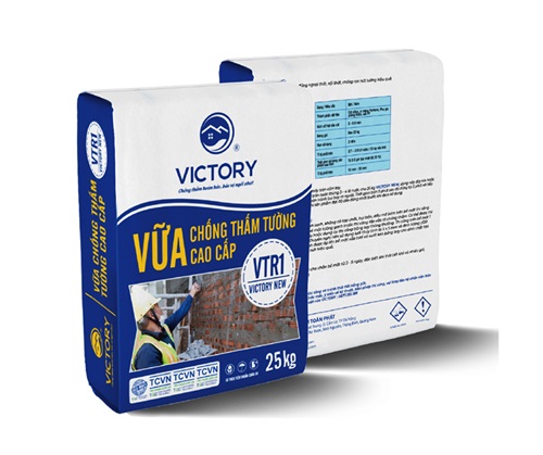 Vữa tô chống thấm tường VICTORY NEW - Vữa Khô Trộn Sẵn Chống Thấm Victory - Công Ty TNHH Kim Toàn Phát
